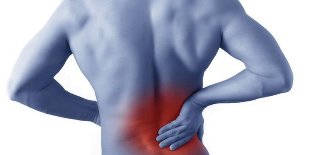 Pain in the area of the back